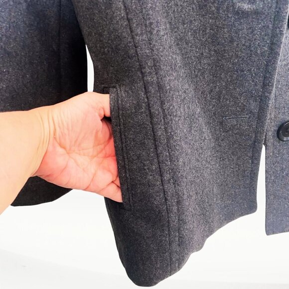 Nautica Women's Gray Wool Coat, Size XL - Picture 9 of 16